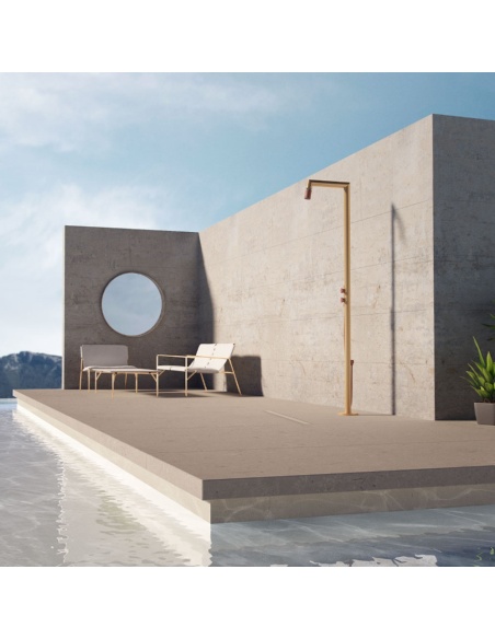 Colonna doccia acqua calda-fredda con kit doccetta Shiva Ama Luxury Shower
