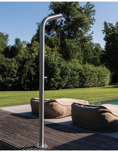 Set esterno monocomando doccia ø100 mm Inox Collection Cristina Rubinetterie