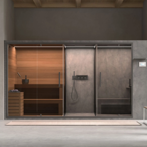 Hammam con spazio doccia e sauna Ethos G Gruppo Geromin 2
