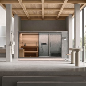 Hammam con spazio doccia e sauna Ethos G Gruppo Geromin